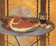 Still life with ham (mk07), Paul Gauguin
